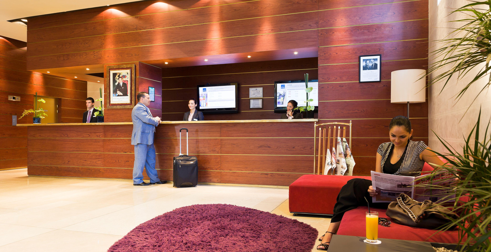 Vista Lobby Novotel Casablanca City Center