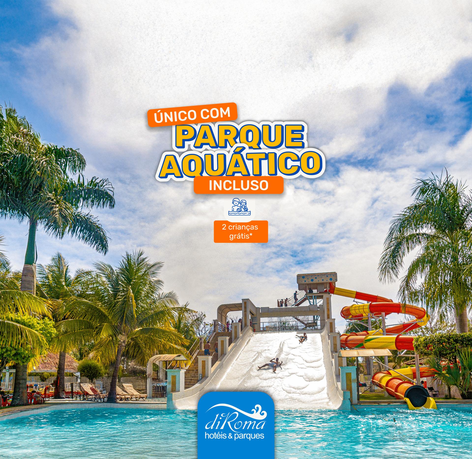 Vista Exterior DiRoma Lacqua V - Direto com o Grupo DiRoma - acesso ao Acqua Park com café da manhã