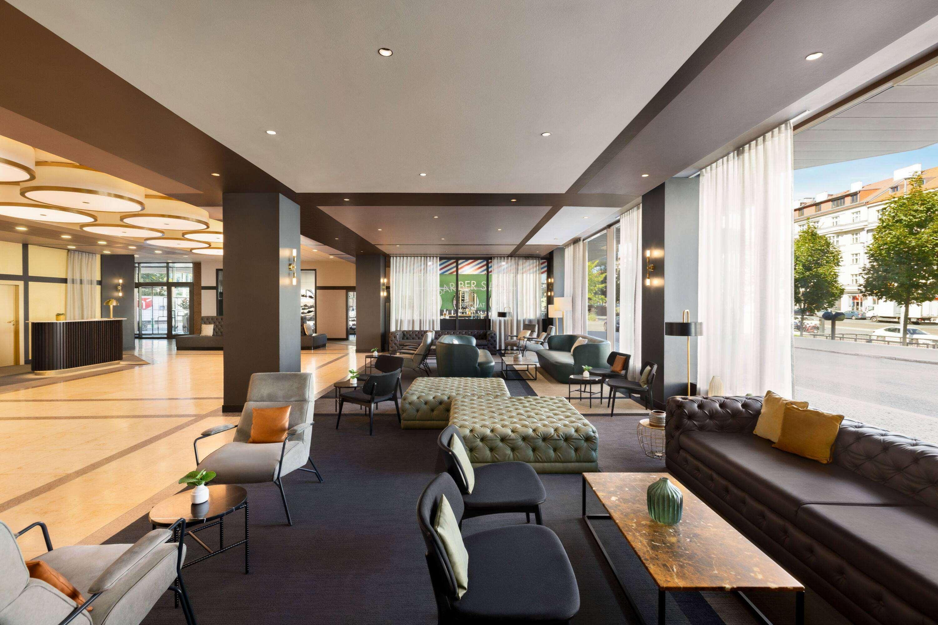 Vista Lobby Diplomat Hotel Prague
