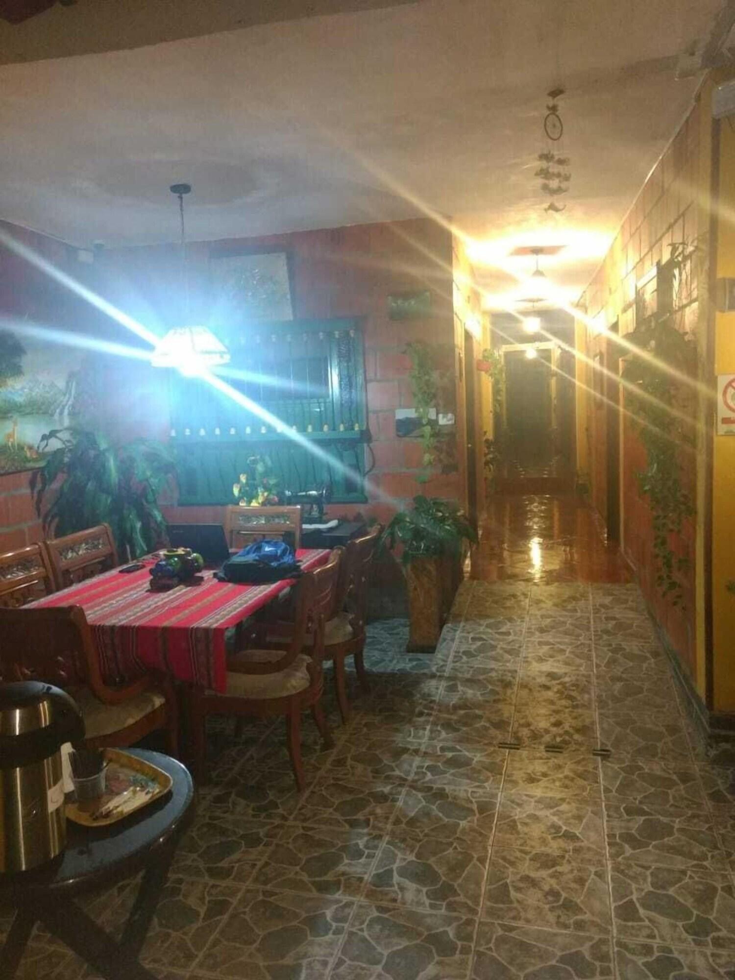 Vista Lobby Hosteria Los Cristales