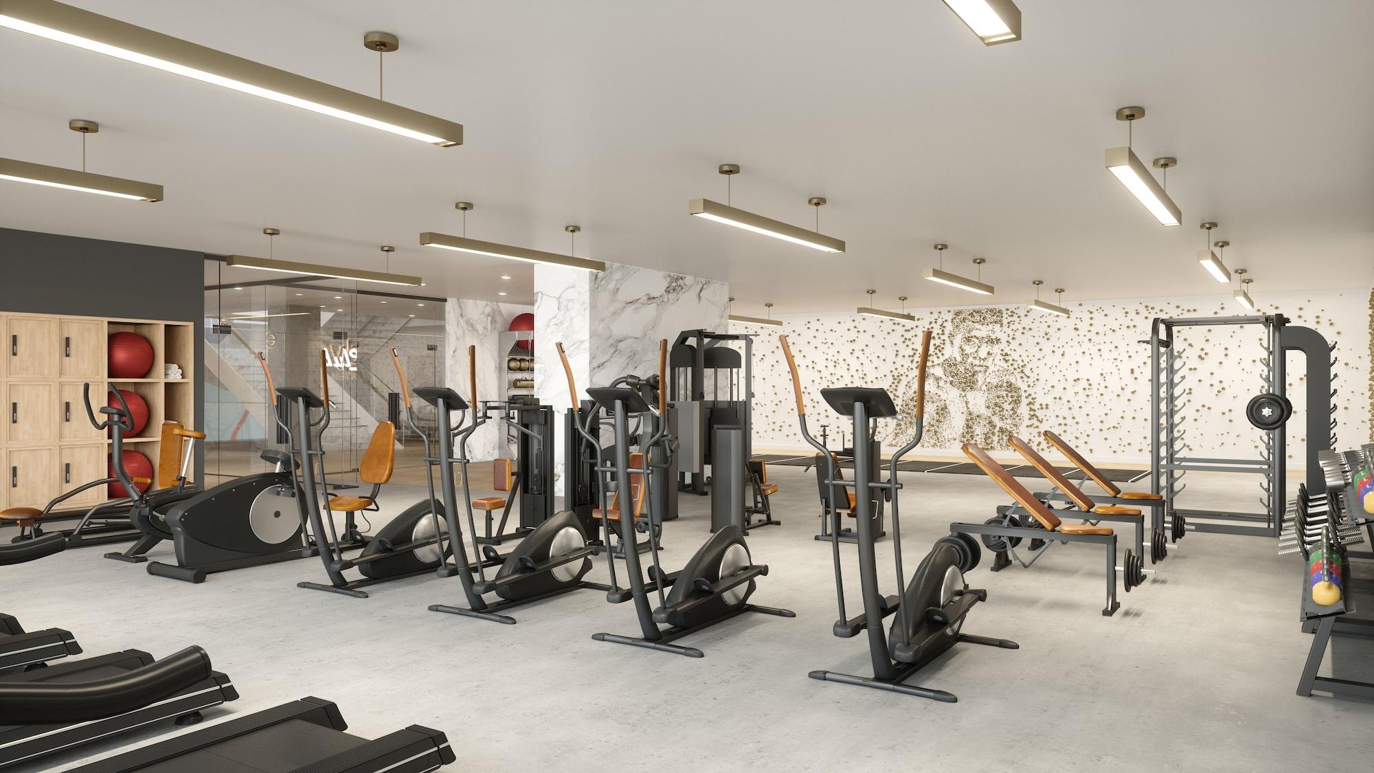 Gimnasio Global Luxury Suites Miami Worldcenter