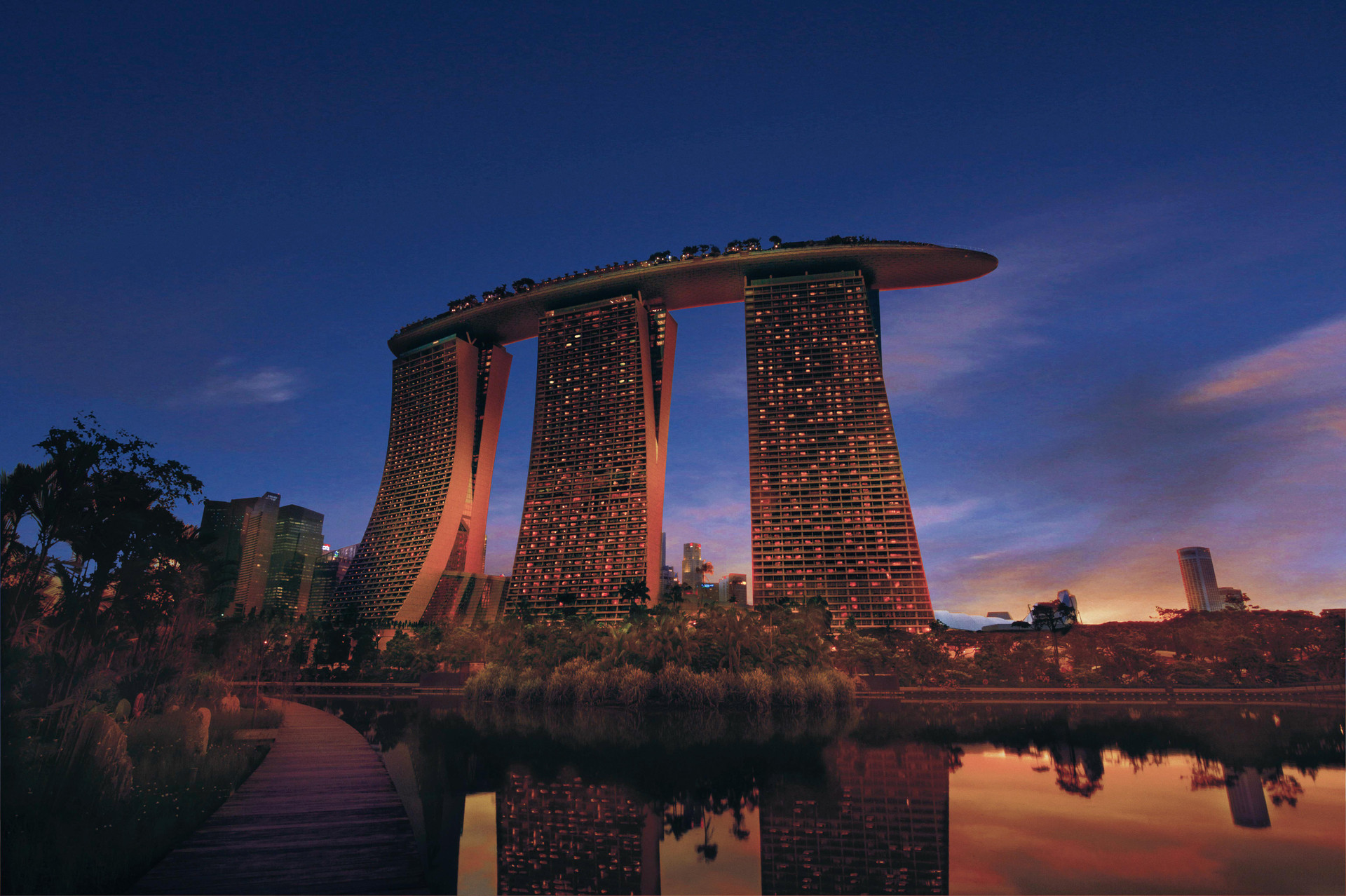 Vista Exterior Marina Bay Sands