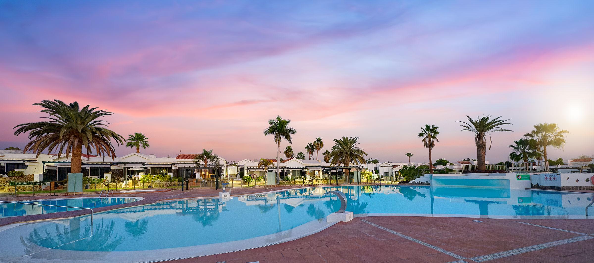 Vista Exterior Maspalomas Lago - Canary Sunset