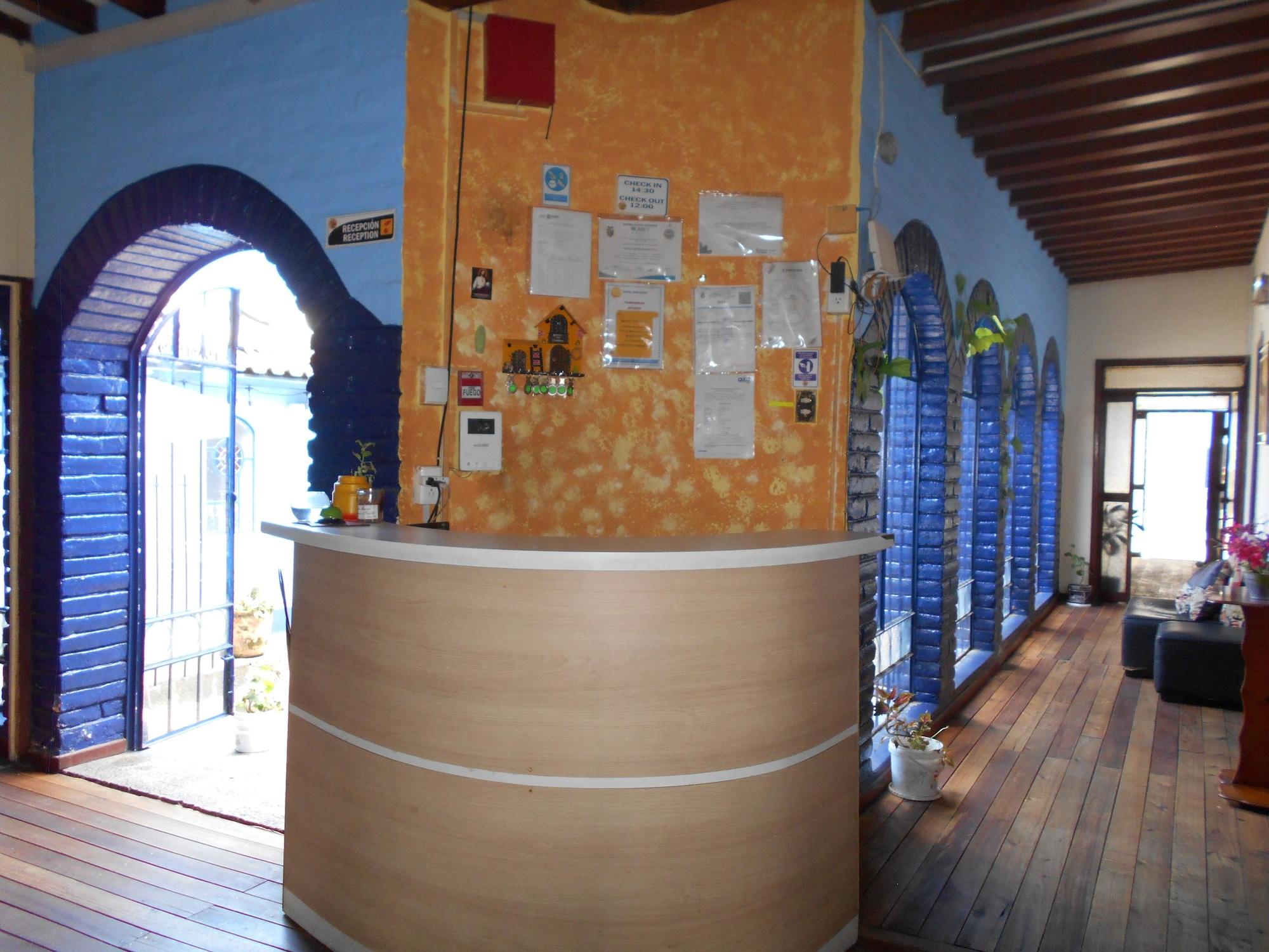 Vista Lobby Hostal Rock Quito
