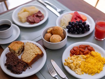 Restaurante da hospedagem San Marino Suíte Hotel - Foto 7