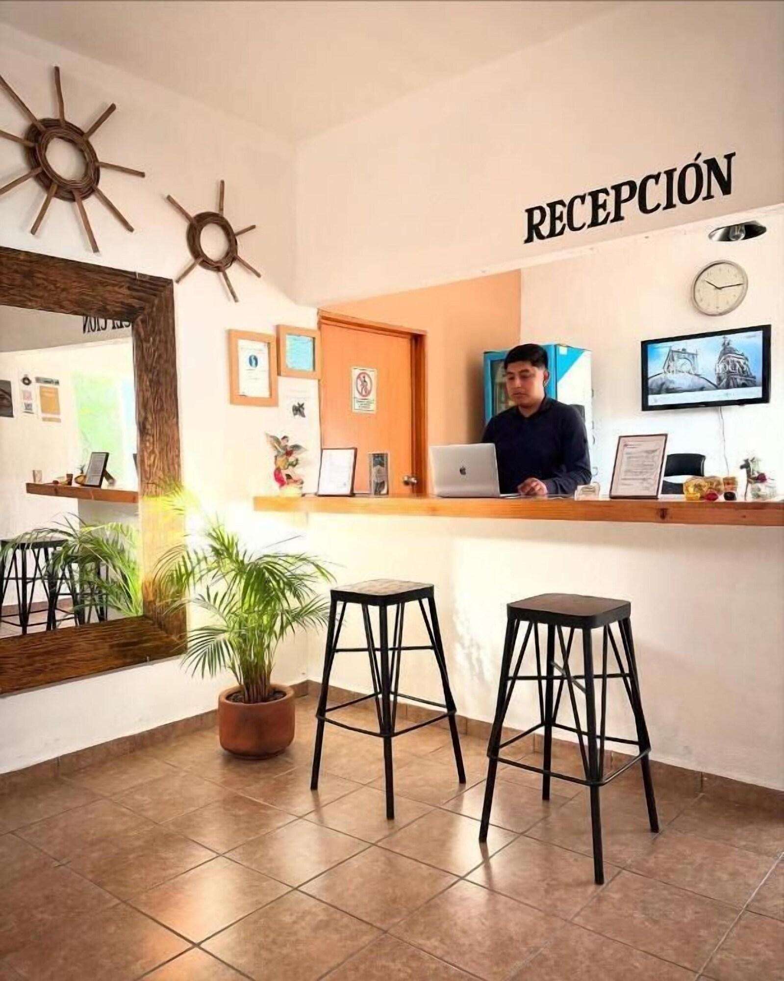 Vista Lobby hospedaje casa teotleco