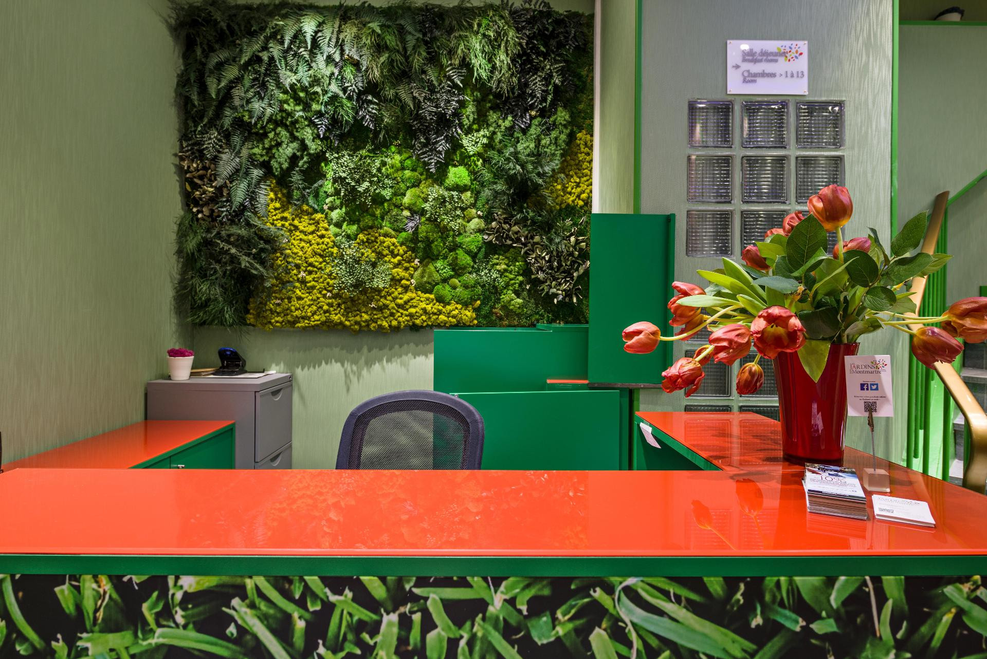 Vista Lobby Hotel Les Jardins de Montmartre