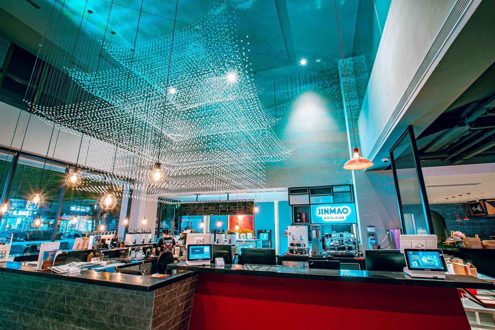 Vista Lobby Jinmao Hotel Xi'an Downtown