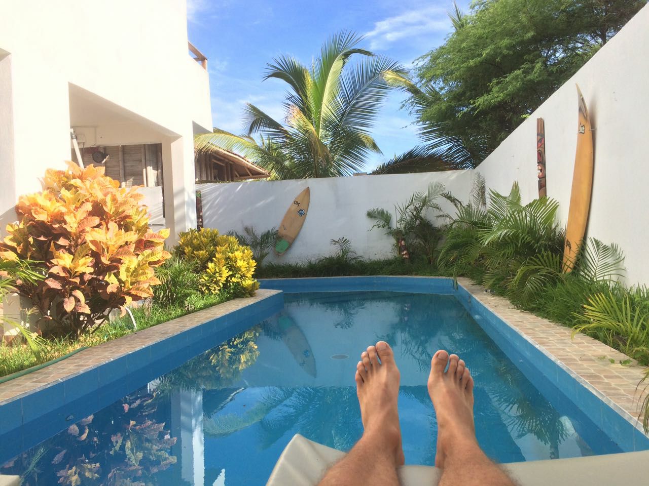 Vista Piscina Hotel Burgués Mancora