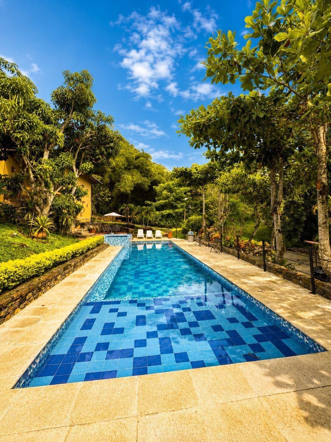 Vista Piscina Hotel casas de Campo El Ciruelo