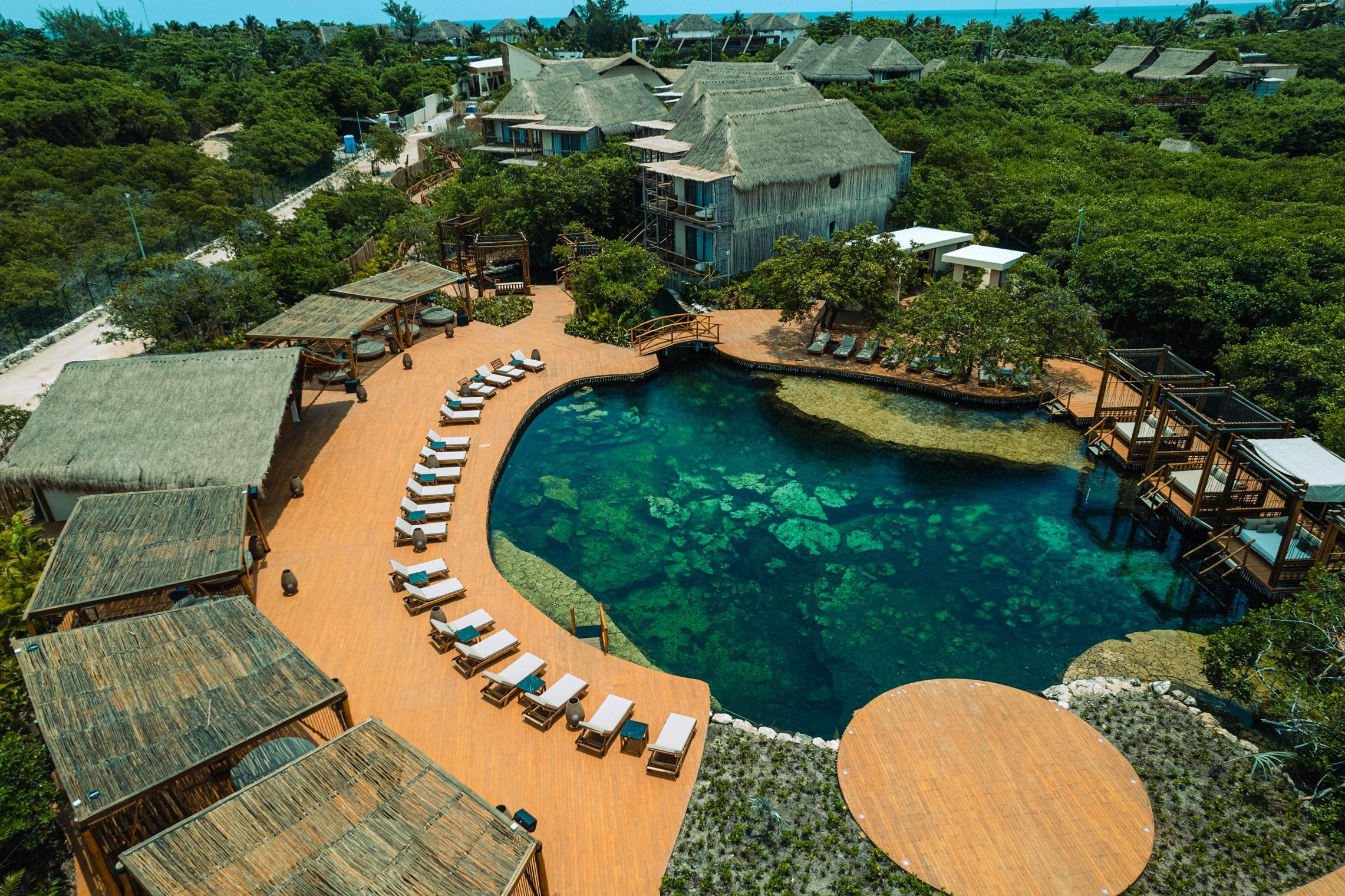 Vista aérea Hotel Shibari Tulum