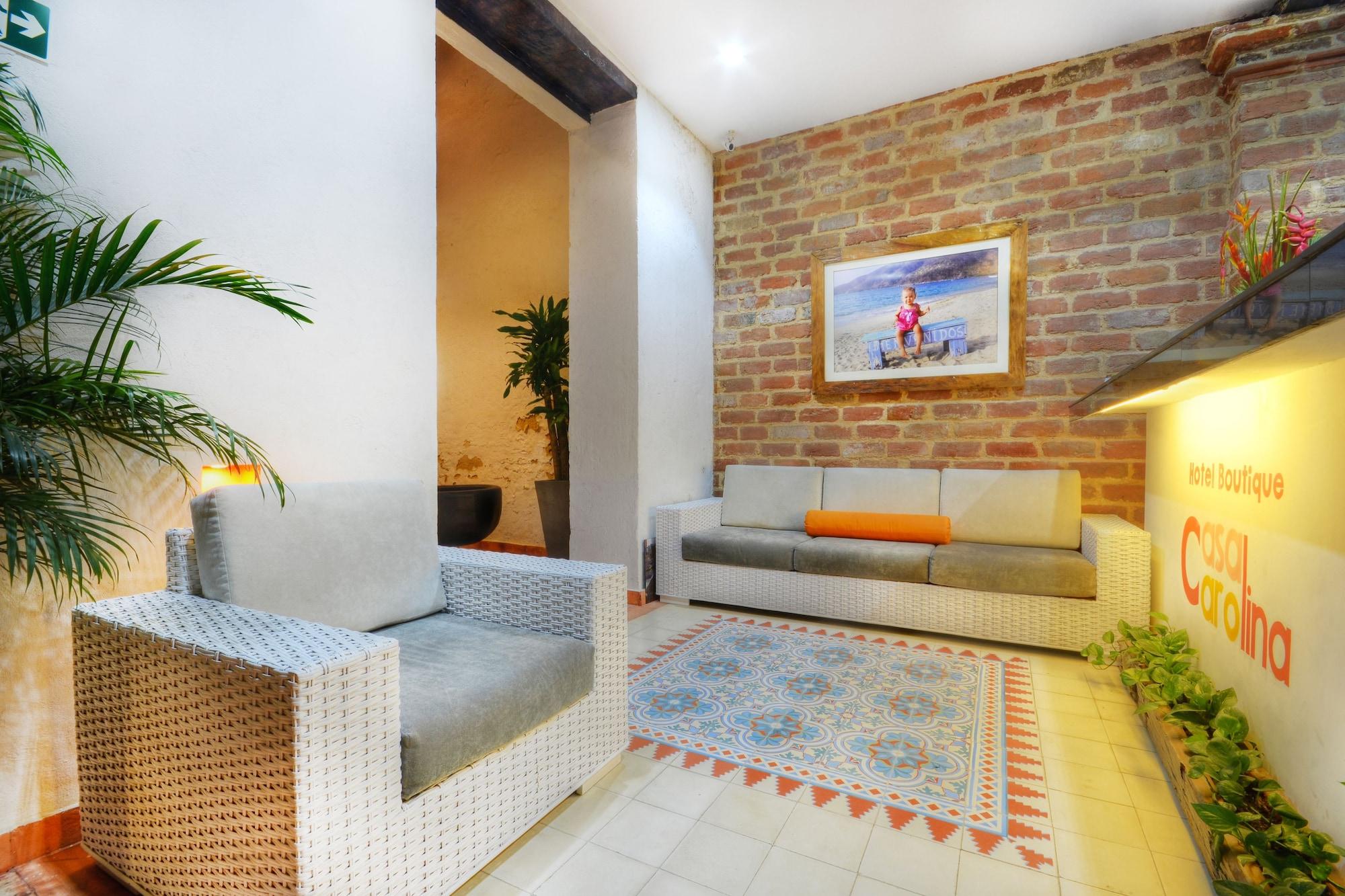 Vista Lobby Hotel Boutique Casa Carolina Santa Marta