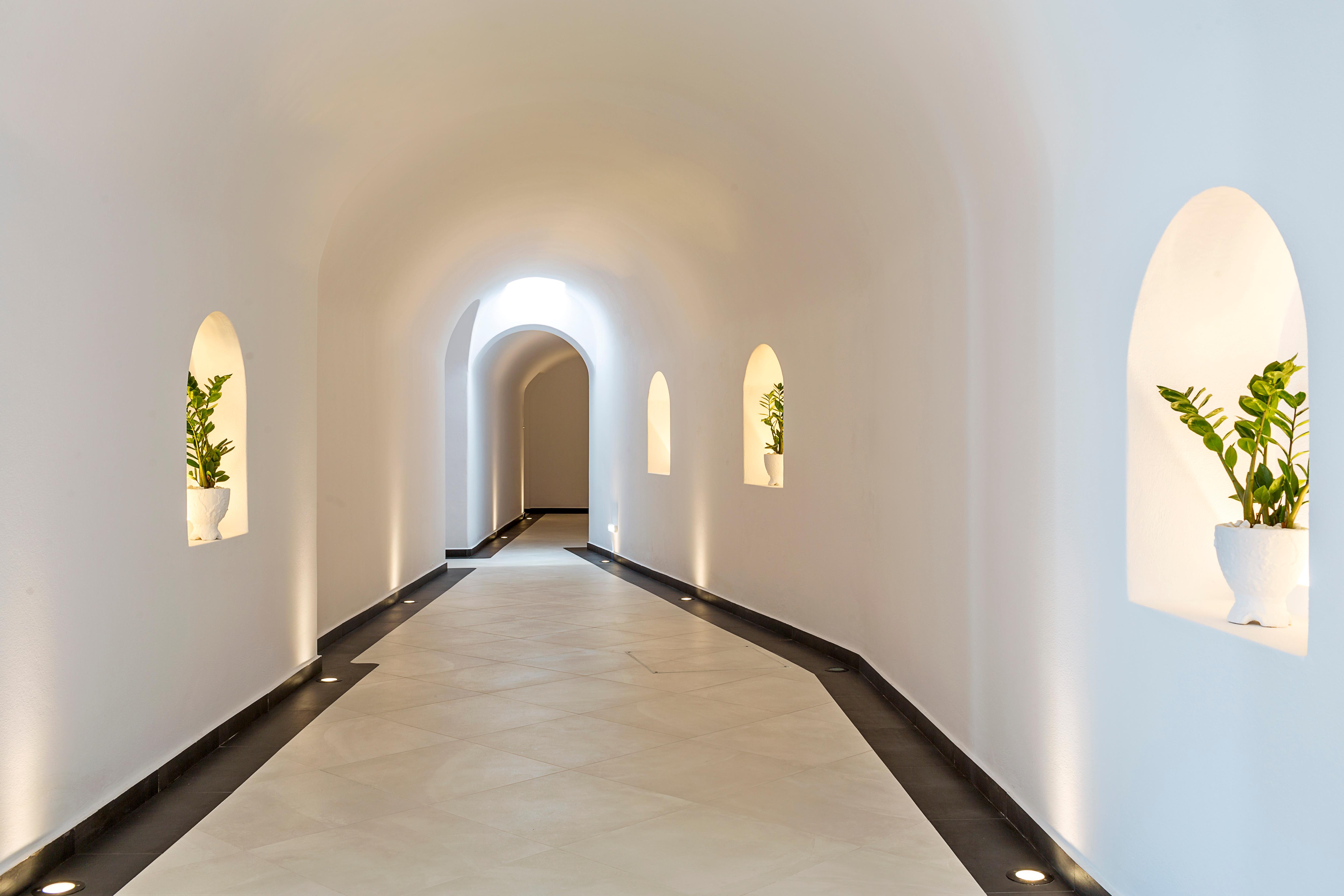 Vista Lobby Amber Light Villas Santorini