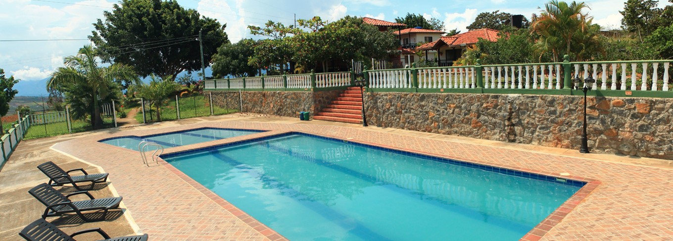 Vista Piscina Hotel San Miguel Barichara