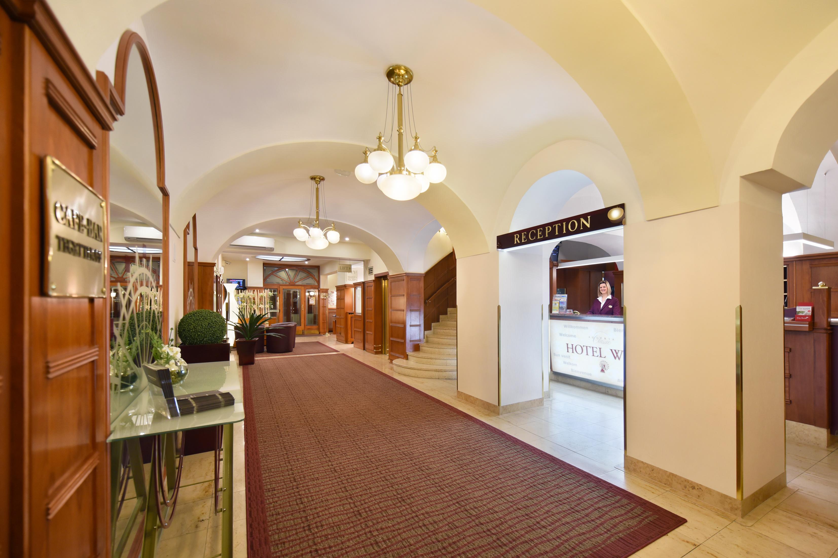 Vista Lobby Austria Classic Hotel Wien