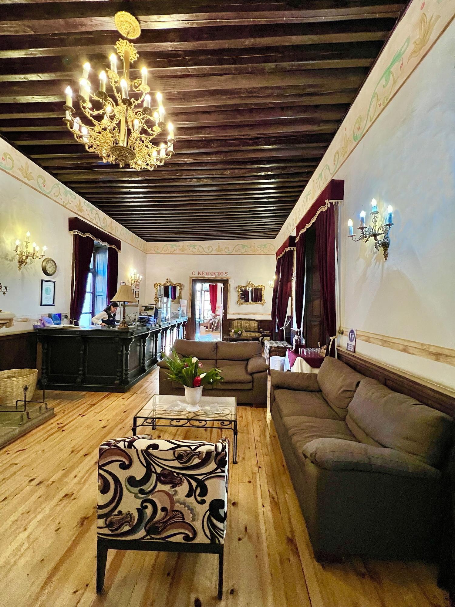 Vista Lobby Hacienda Soltepec Suites Campo de Golf