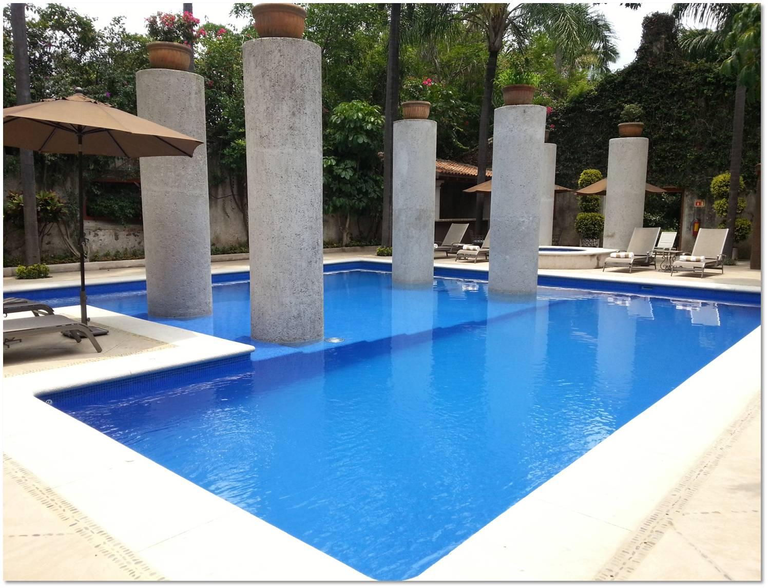 Vista da piscina Hotel & Spa Hacienda de Cortés