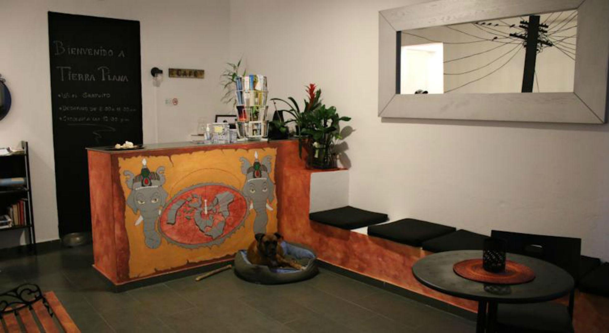 Vista Lobby Hostal Tierra Plana