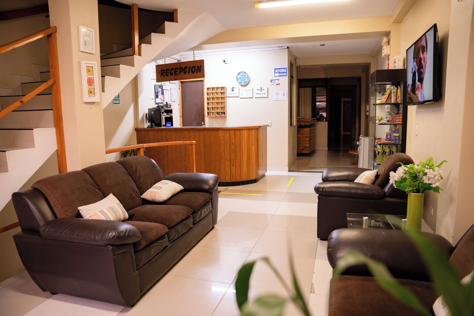 Vista Lobby Hostal Los Balcones