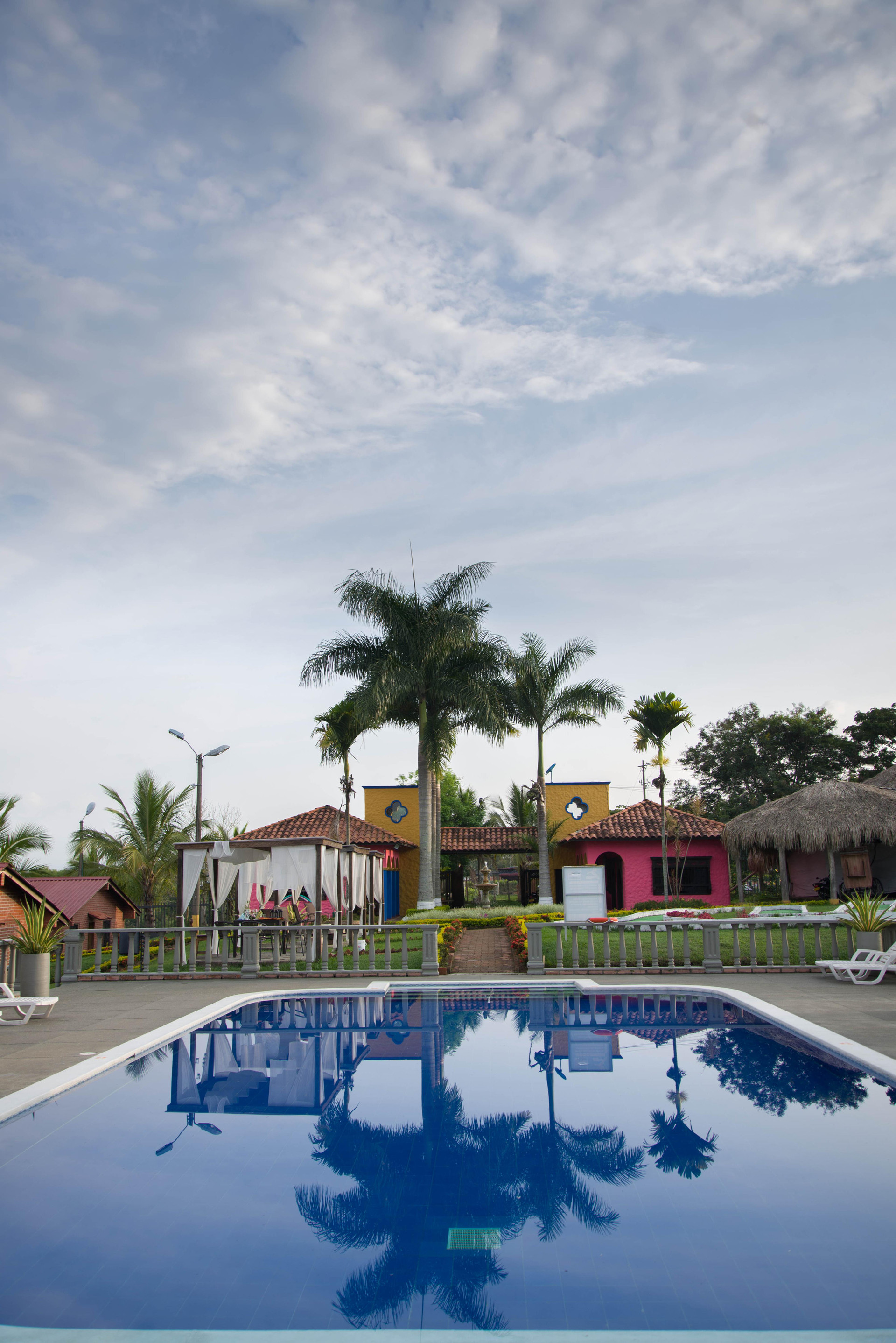 Vista da piscina Hotel San Antonio del Cerro