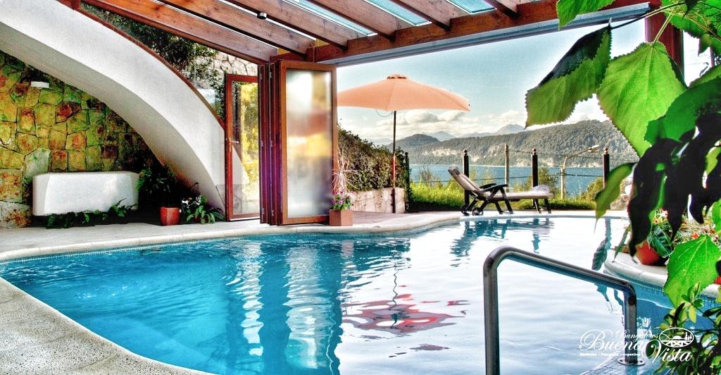 Vista Piscina Bungalows Buena Vista