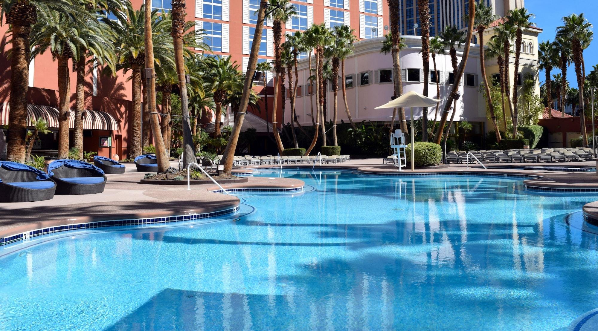 Vista Piscina Treasure Island TI Las Vegas Hotel-Handwritten Collection