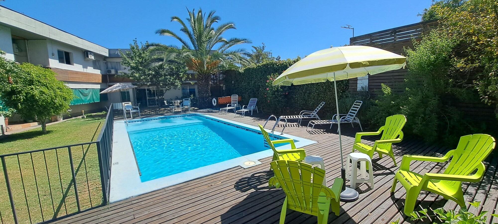 Vista Piscina Hotel Los Andes