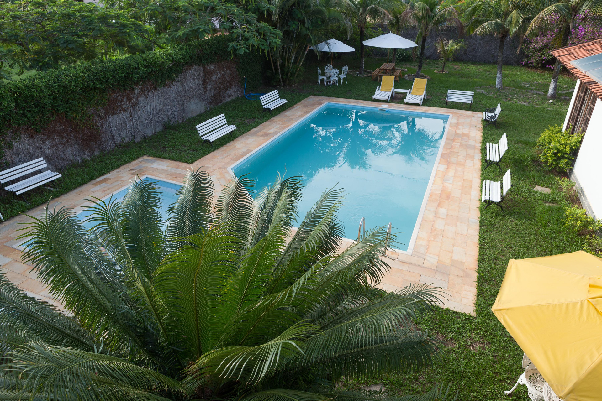 Vista Piscina Pousada das Estrelas