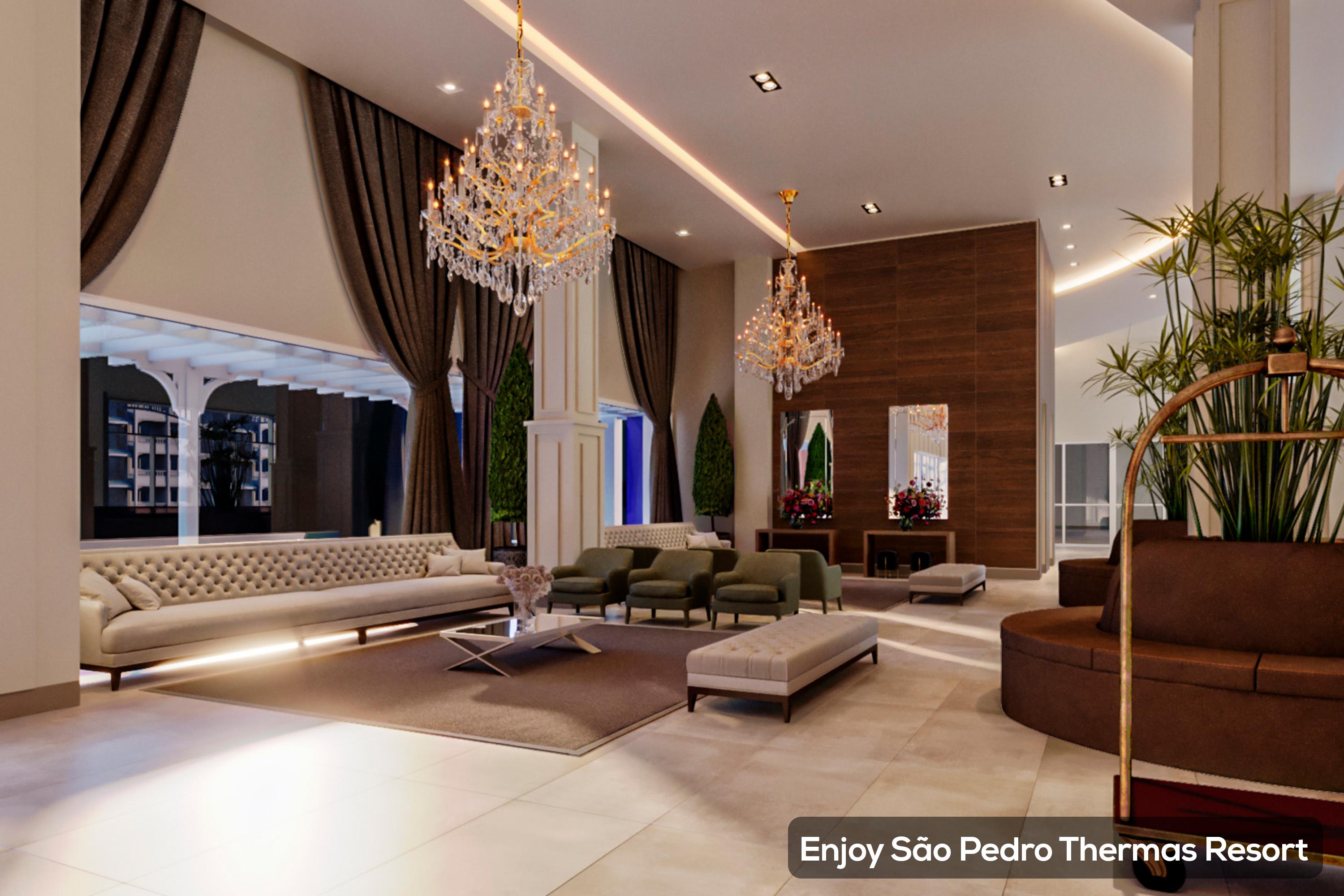 Vista Lobby São Pedro Thermas Resort
