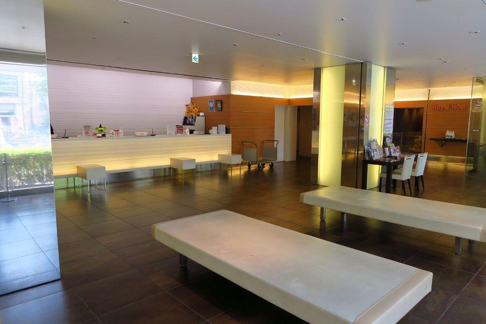 Vista do lobby Hotel Sunroute Higashi Shinjuku