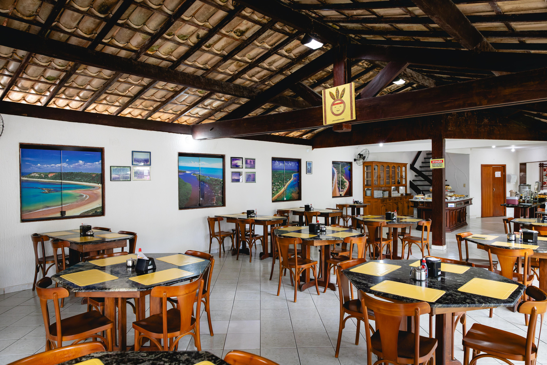 Área de desayuno Hotel Pousada Arraial Sol