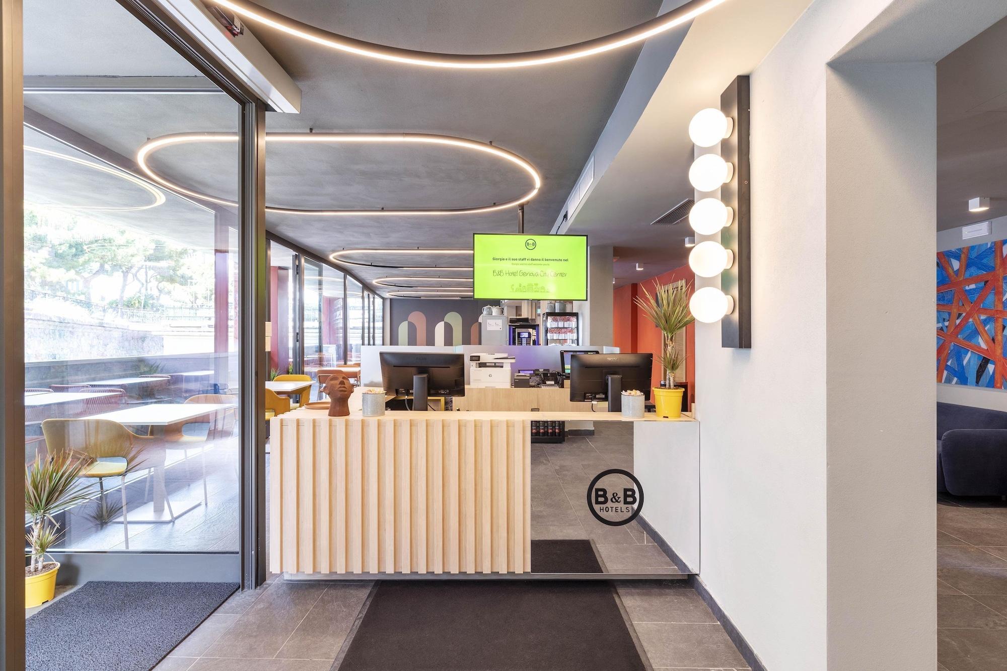 Vista Lobby B&B Hotel Genova City Center