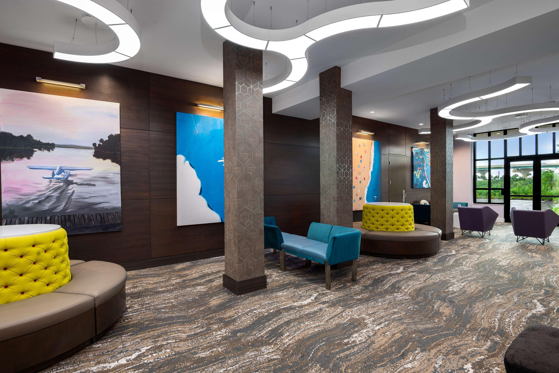 Vista Exterior Hilton Garden Inn Orlando I-4 Millenia Blvd Mall