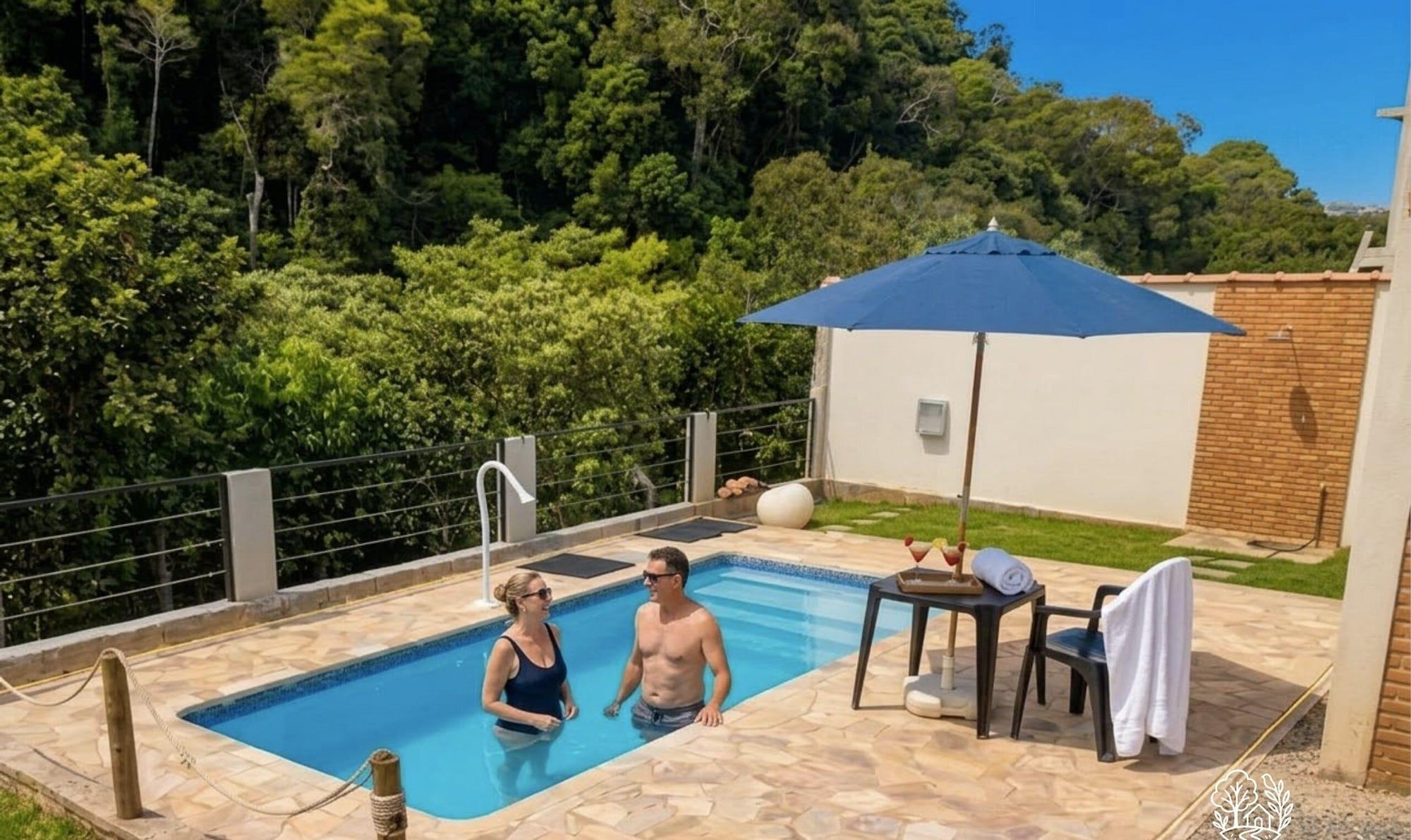 Vista Piscina Casa da Mata