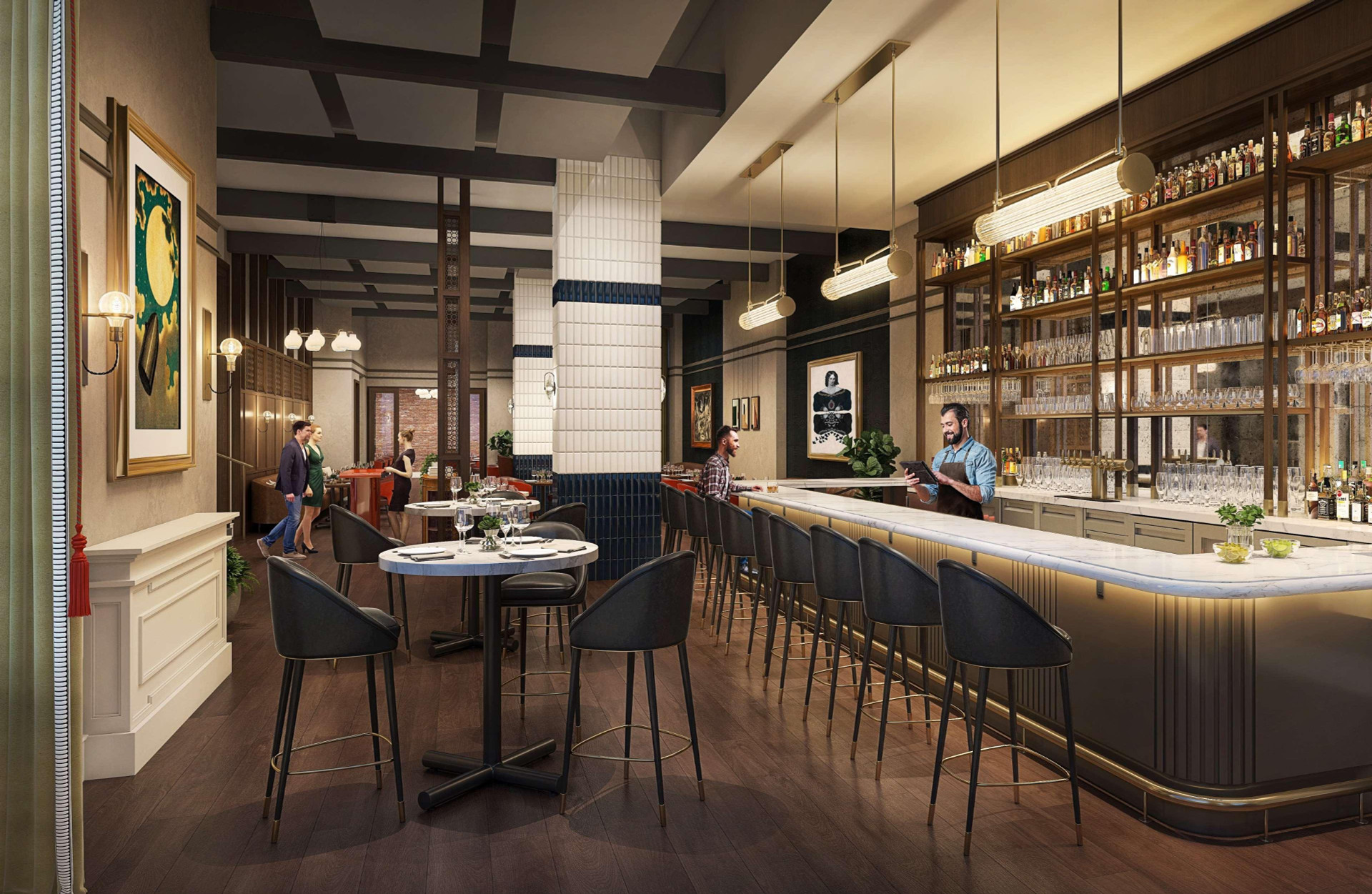 Bar/Salón 106 Jefferson Huntsville, Curio Collection by Hilton