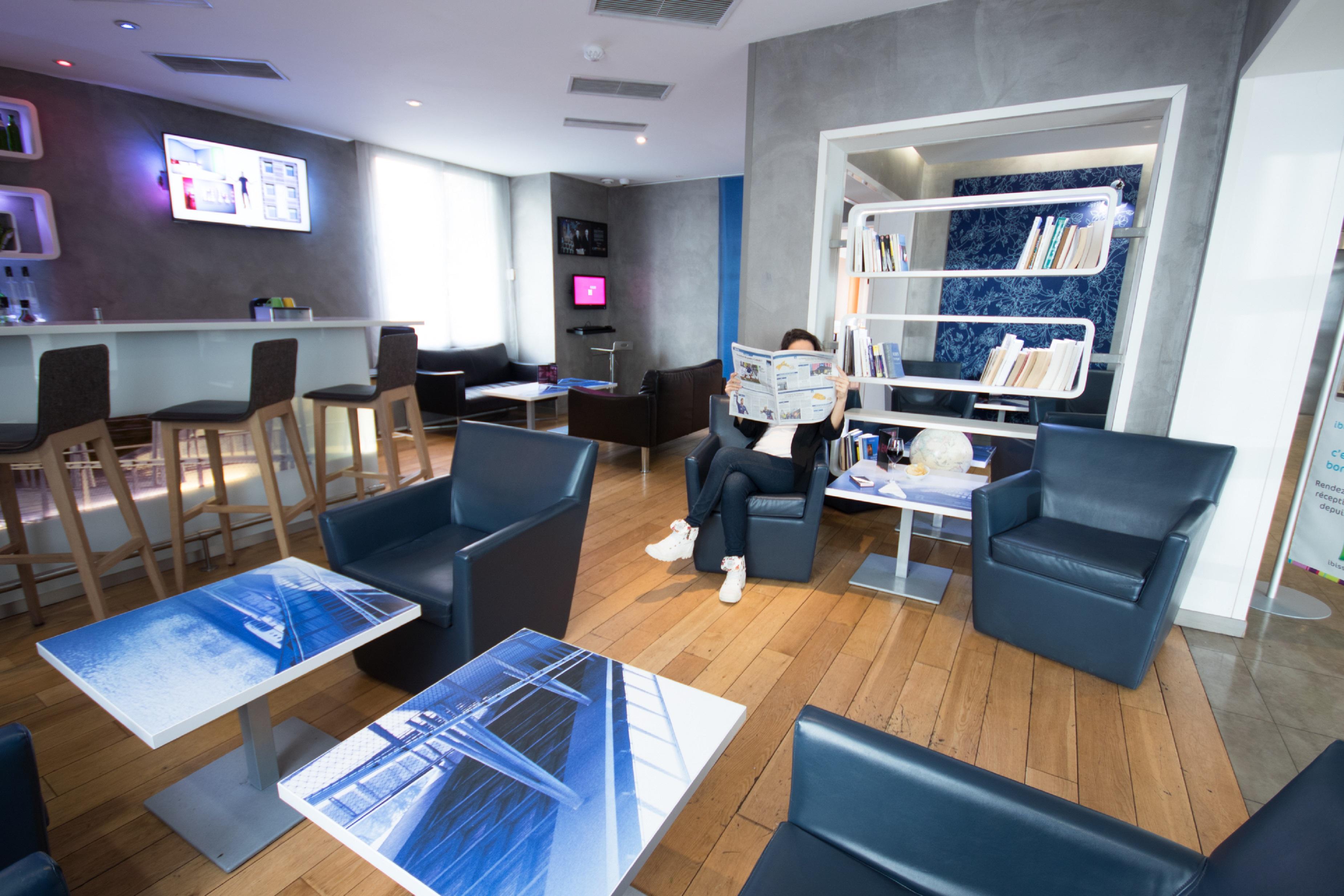 Vista Lobby ibis Styles Paris Tolbiac Bibliotheque