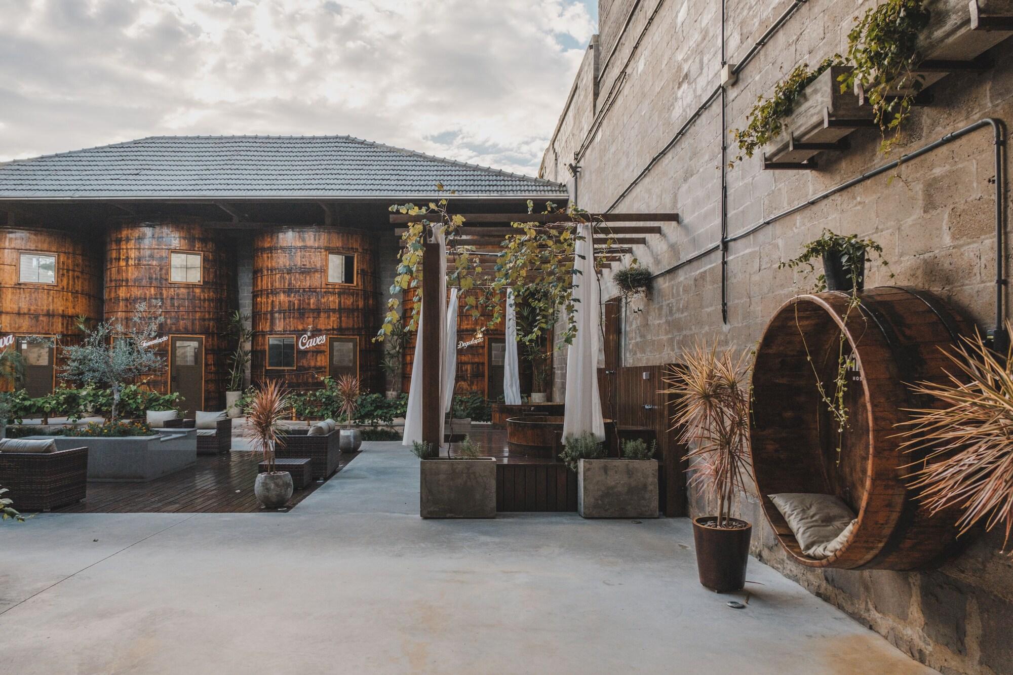 Vista Lobby Villa Vinicolla Hospedagem Conceito (junto à Vinícola Casa Postal)