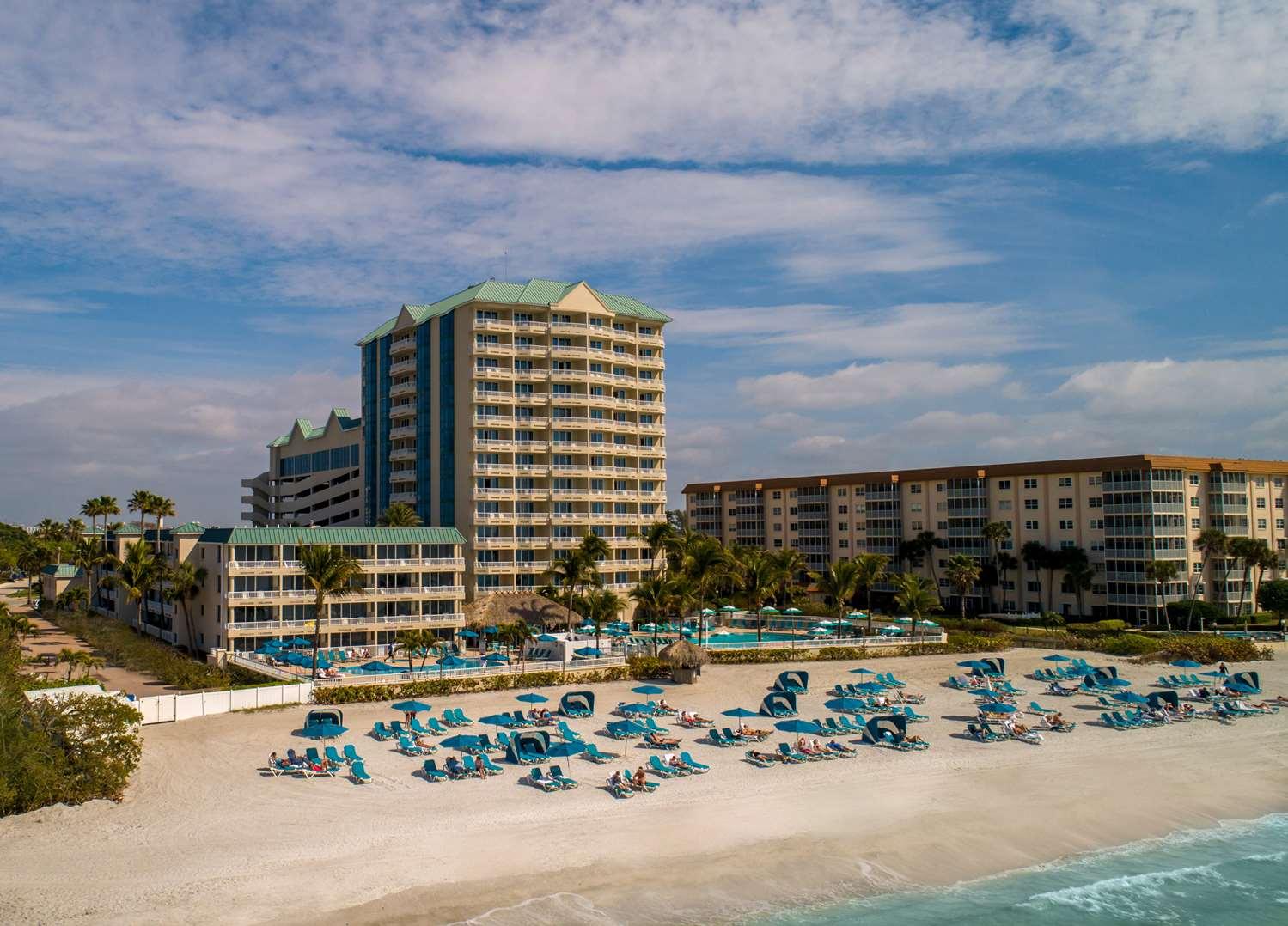 Vista da fachada Lido Beach Resort