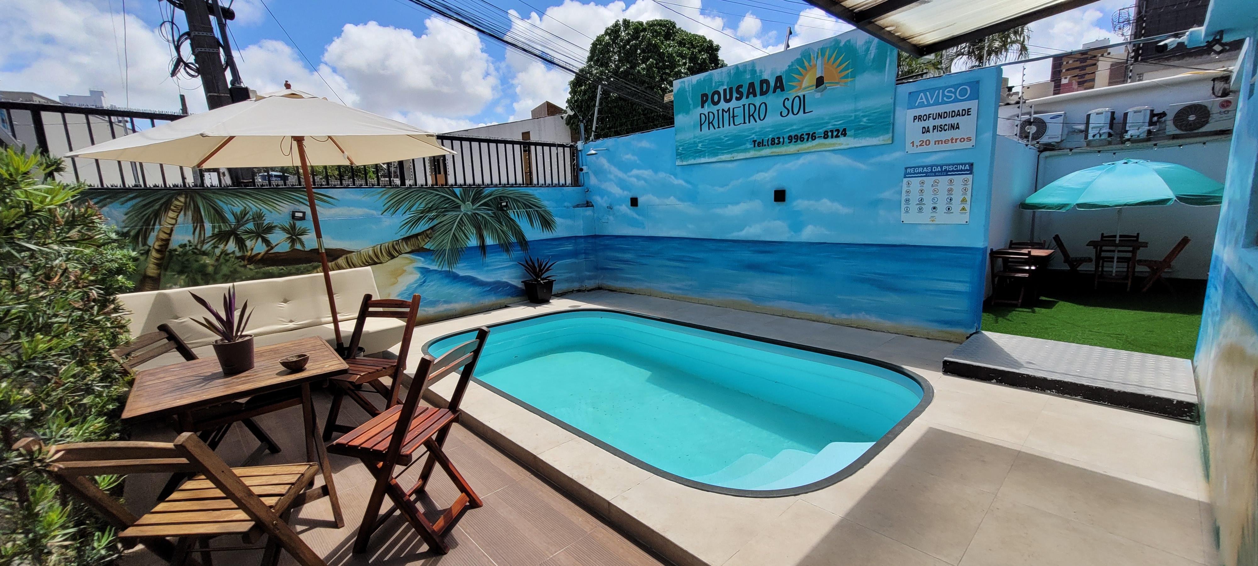 Vista Piscina Pousada Primeiro Sol