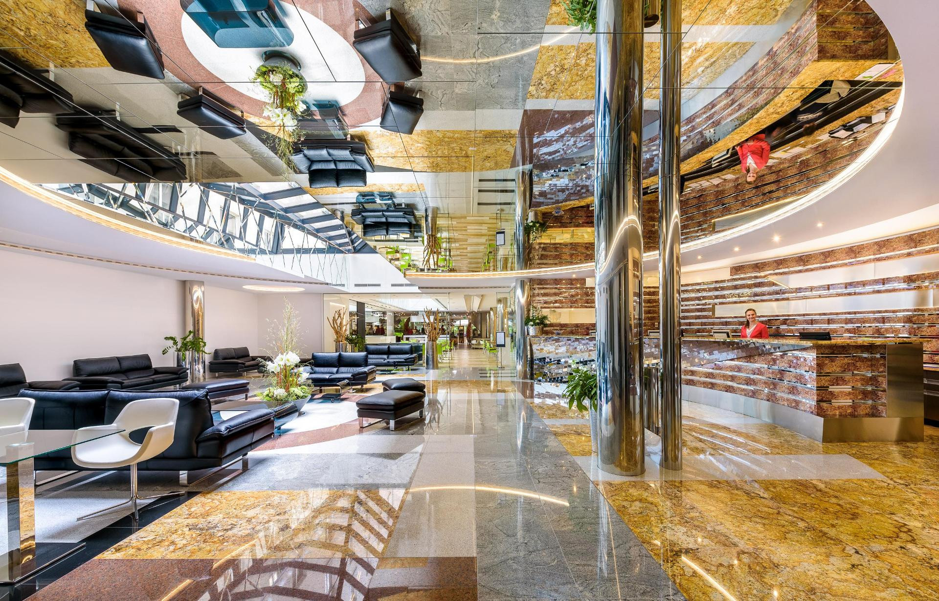 Vista Lobby Grandium Hotel Prague
