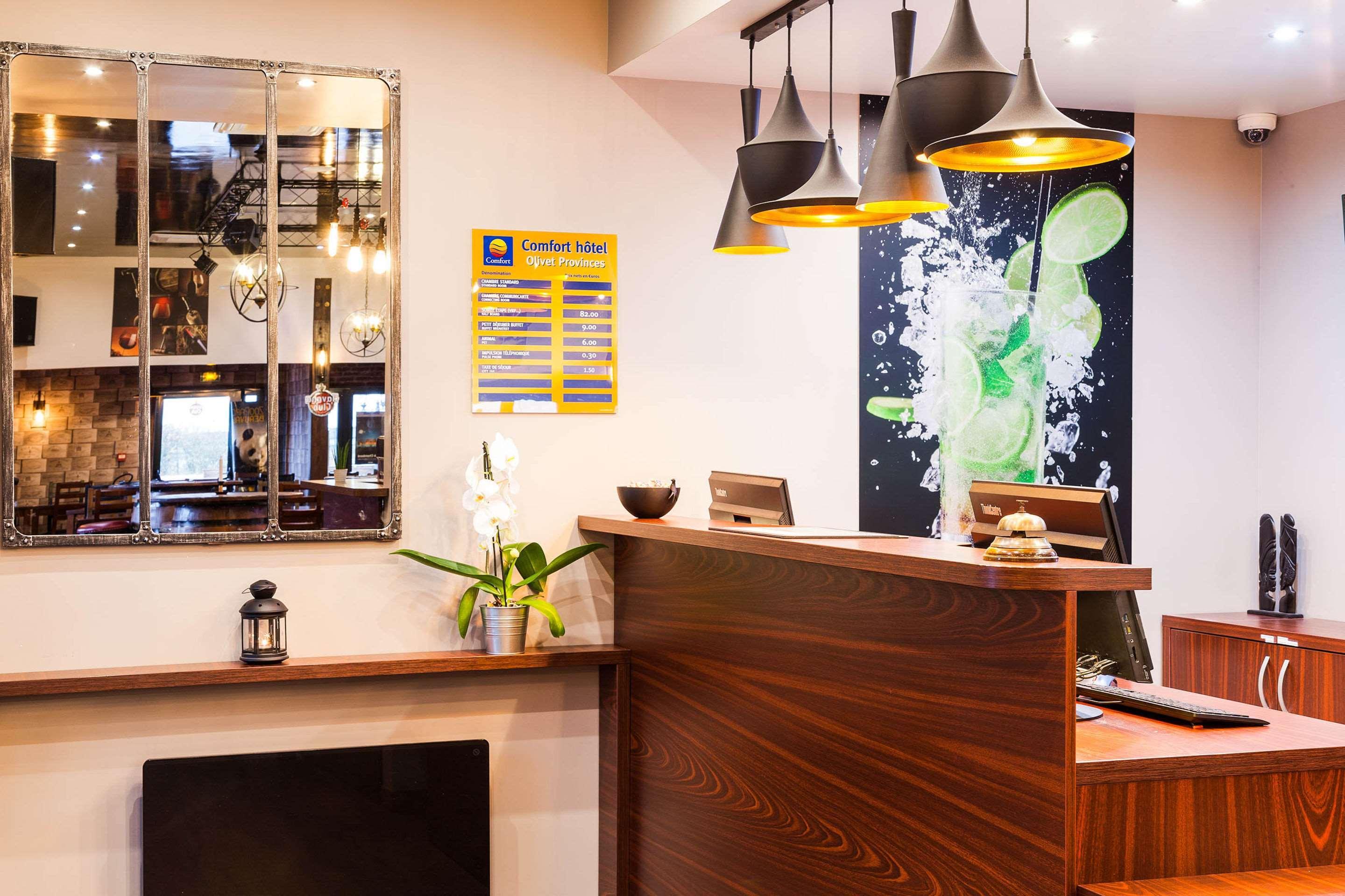 Vista Lobby Comfort Hotel Orleans Olivet Provinces