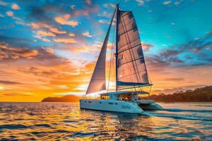 Actividad - Catamarán en Costa Rica: Snorkel, atardecer, bebidas y bocadillos frescos
