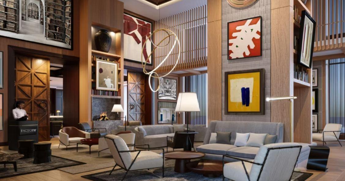 Vista Lobby Intercontinental Real Lima Miraflores