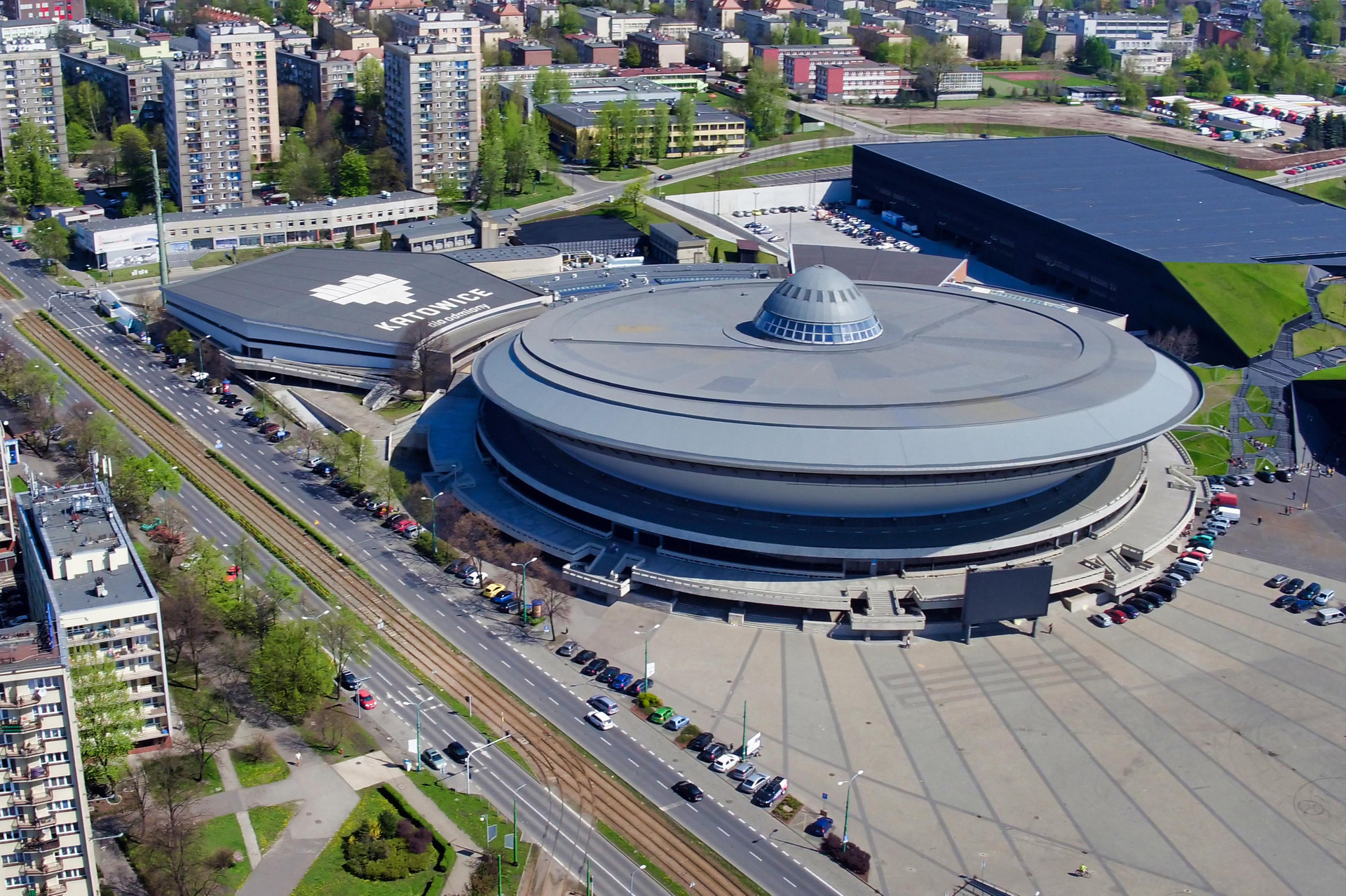Vista Exterior Hotel Diament Spodek Katowice