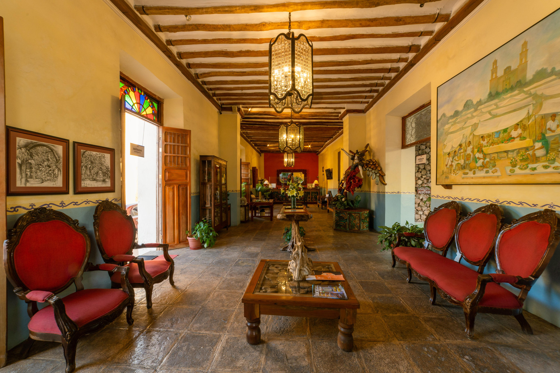 Vista Lobby El Mesón del Marqués