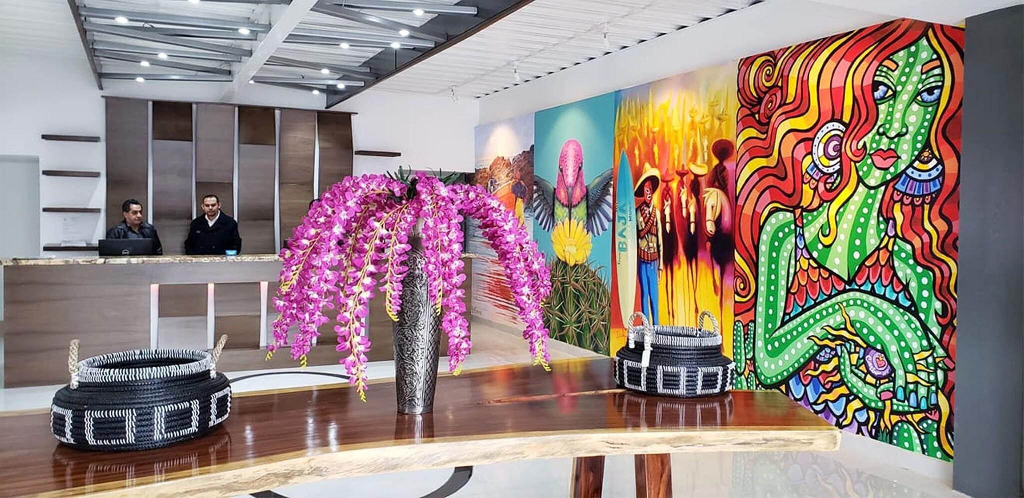 Vista Lobby Hotel Festival Plaza Playas Rosarito