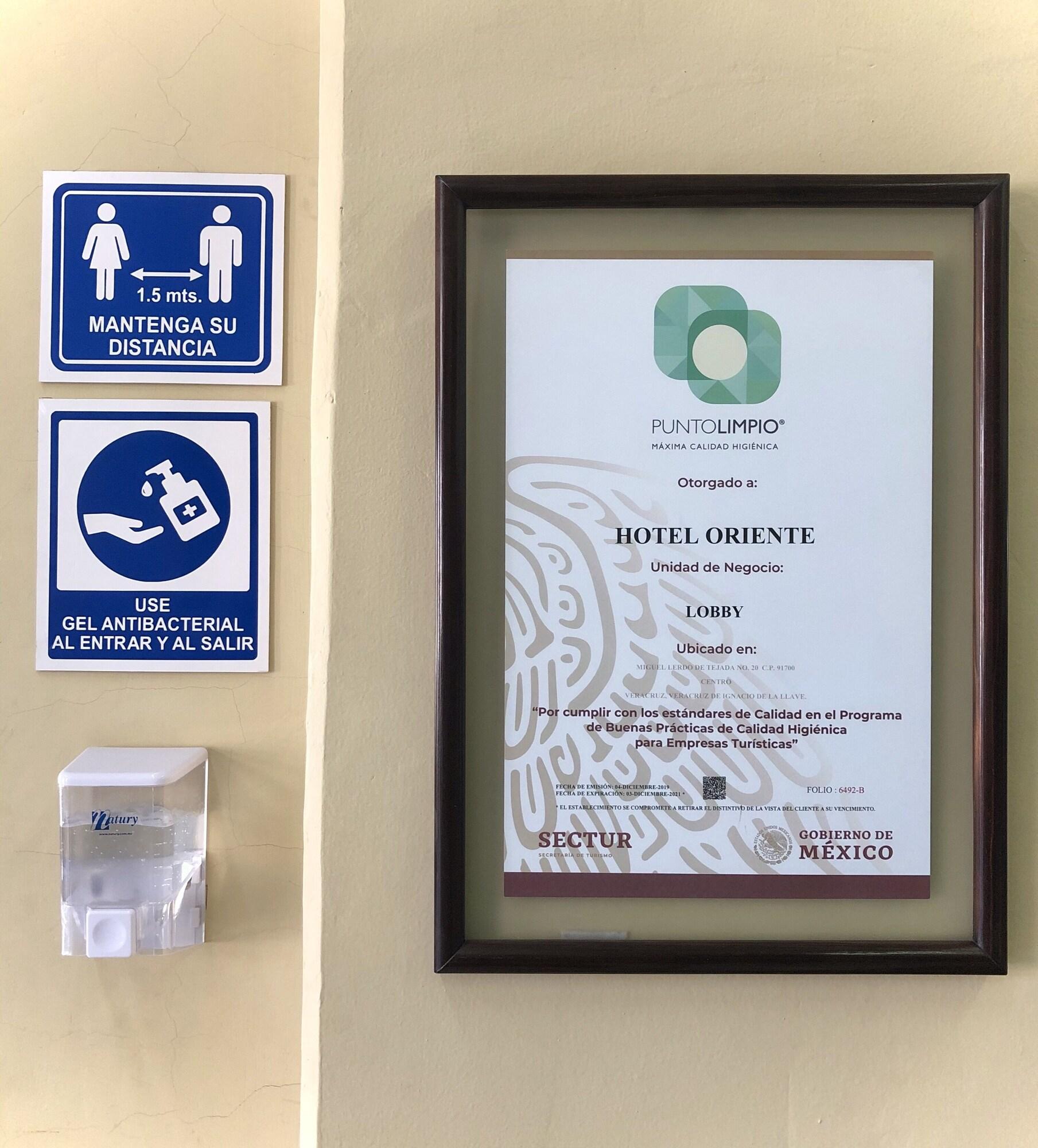 Vista Lobby Hotel Oriente