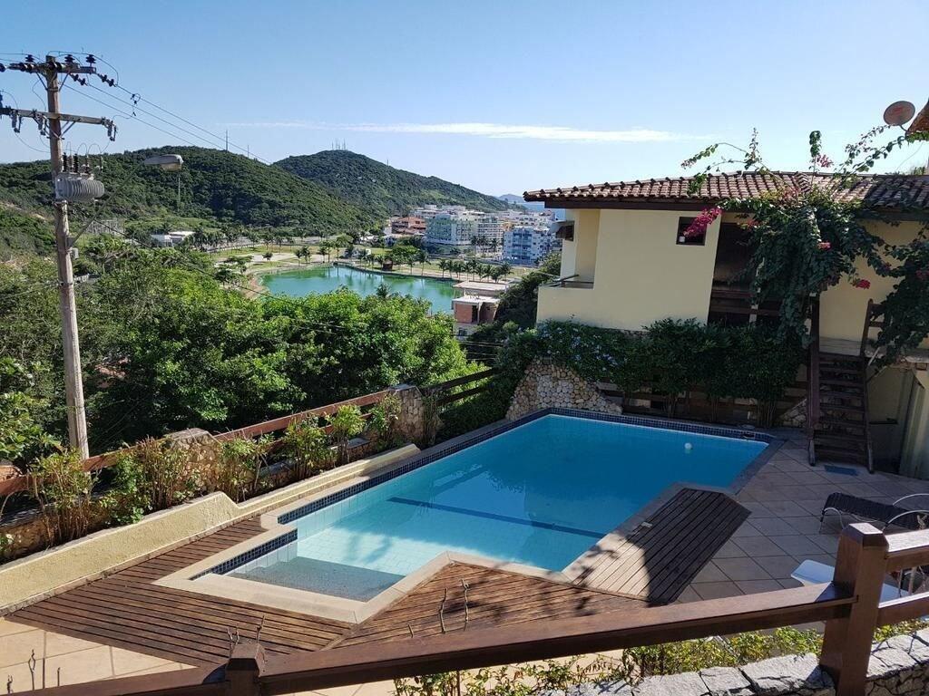 Vista Piscina Pousada dos Atobás