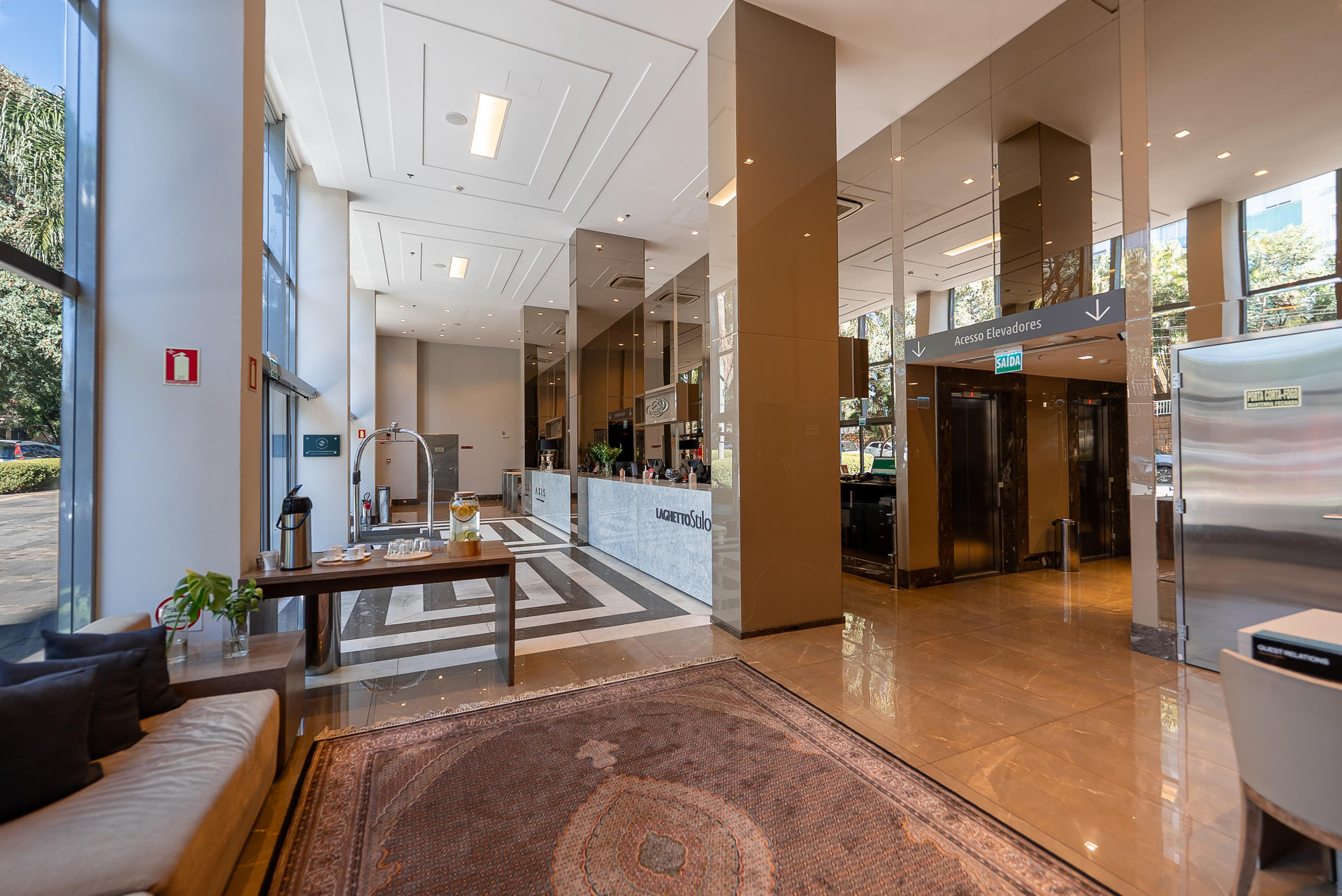 Vista Lobby Hotel Laghetto Stilo Higienópolis