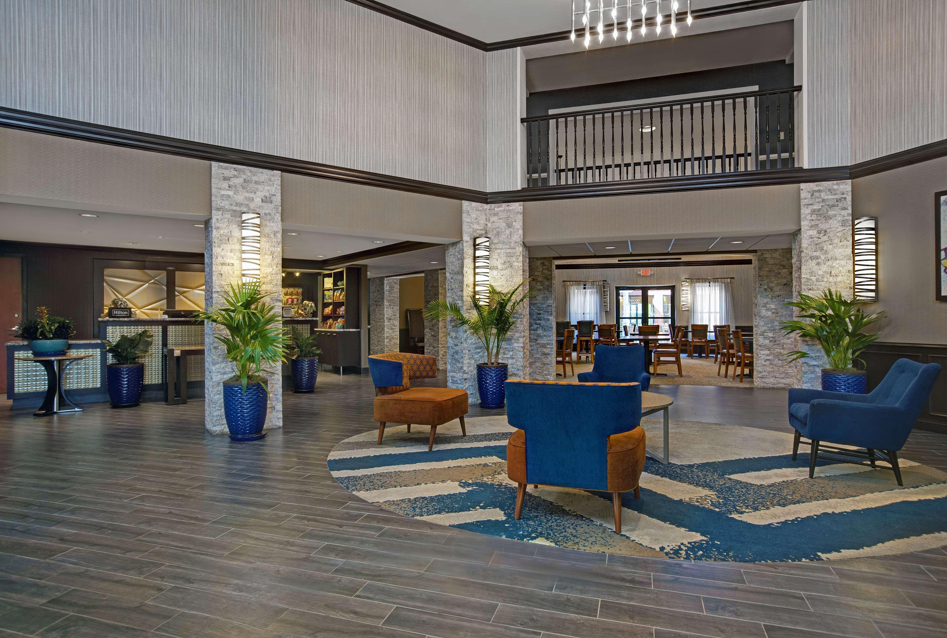 Vista Lobby Homewood Suites by Hilton Chicago-Lincolnshire